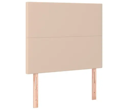 Led-Voodipeats, Cappuccino, 90X5X118/128 cm Kunstnahk