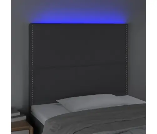 Gultas Galvgalis Ar Led, 83X16X118/128 Cm, Tumši Pelēks Audums Vidaxl Gultas Galvgalis Ar Led, 83X16X118/128 Cm, Tumši Pelēks Audums Vidaxl