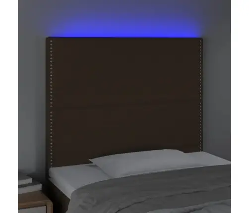 Galvūgalis Su Led, Tamsiai Rudos Spalvos, 80X5X118/128Cm Galvūgalis Su Led, Tamsiai Rudos Spalvos, 80X5X118/128Cm