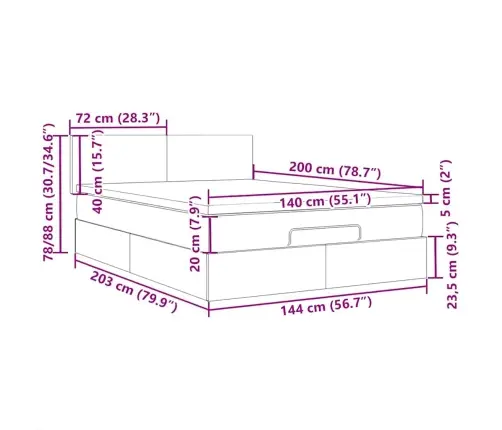 Gultas Galvgalis Ar Led, 144X5X118/128 Cm, Tumši Zaļš Samts Vidaxl