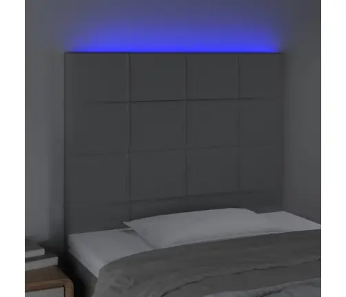 Galvūgalis Su Led, Šviesiai Pilkas, 80X5X118/128cm Audinys