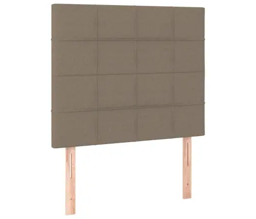 Led-Voodipeats, Pruunikashall, 80X5X118/128 cm Kangas