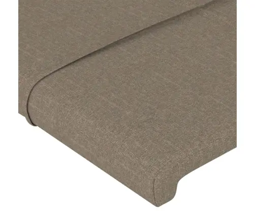 Led-Voodipeats, Pruunikashall, 80X5X118/128 cm Kangas