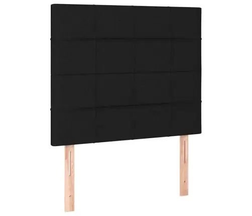 Gultas Galvgalis Ar Led, 100X5X118/128 Cm, Melns Audums Vidaxl Gultas Galvgalis Ar Led, 100X5X118/128 Cm, Melns Audums Vidaxl