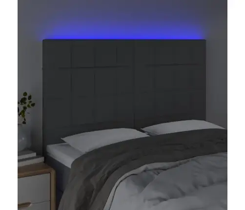 Led-Voodipeats, Tumehall, 144X5X118/128 cm Kangas