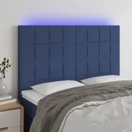 Galvūgalis Su Led, Mėlynos Spalvos, 144X5X118/128cm Audinys