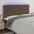 Led-Voodipeats, Tumepruun, 180X5X118/128 cm Kangas