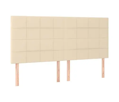 Galvūgalis Su Led, Kreminės Spalvos, 200X5X118/128cm Audinys