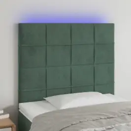 Led-Voodipeats, Tumeroheline, 100X5X118/128 cm Samet