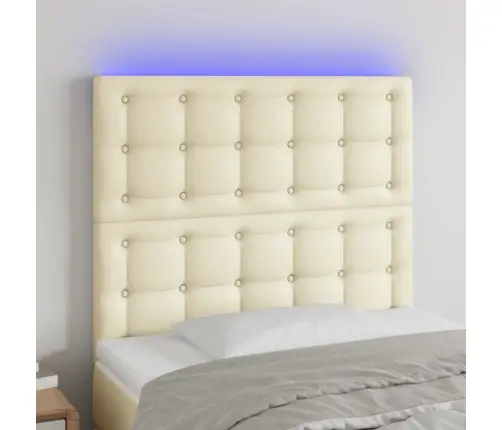 Galvūgalis Su Led, Kreminės Spalvos, 80X5X118/128 Cm