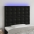 Gultas Galvgalis Ar Led, 90X5X118/128 Cm, Melns Mākslīgā Āda Vidaxl