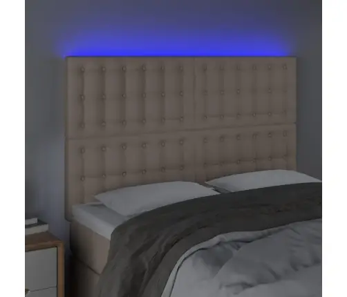 Galvūgalis Su Led, Kapučino Spalvos, 144X5X118/128Cm