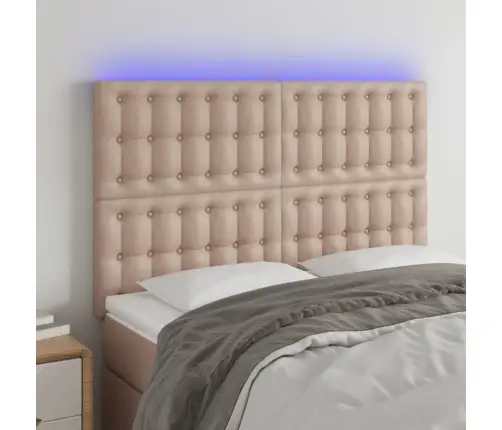 Galvūgalis Su Led, Kapučino Spalvos, 144X5X118/128Cm