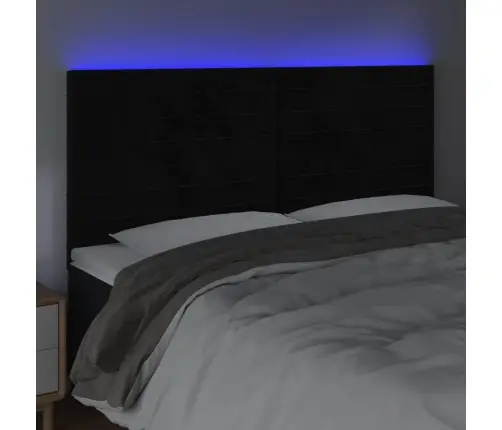 Gultas Galvgalis Ar Led, 180X5X118/128 Cm, Melns Samts Vidaxl Gultas Galvgalis Ar Led, 180X5X118/128 Cm, Melns Samts Vidaxl