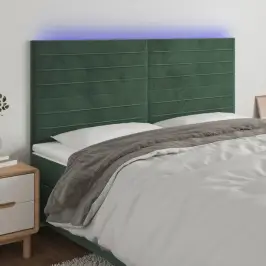 Led-Voodipeats, Tumeroheline, 200X5X118/128 cm Samet