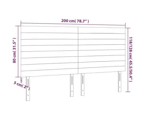 Led-Voodipeats, Tumesinine, 200X5X118/128 cm Samet Led-Voodipeats, Tumesinine, 200X5X118/128 cm Samet