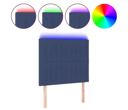 Led-Voodipeats, Sinine, 80X5X118/128 cm Kangas