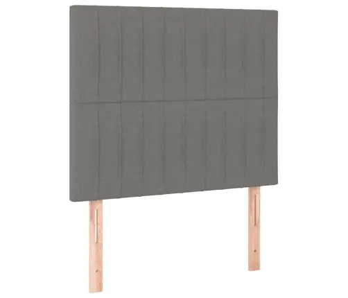 Galvūgalis Su Led, Tamsiai Pilkas, 100X5X118/128cm Audinys