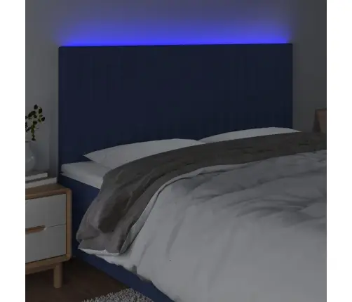 Led-Voodipeats, Sinine, 200X5X118/128 cm Kangas