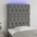 Gultas Galvgalis Ar Led, 80X7X118/128 Cm, Tumši Pelēks Audums Vidaxl