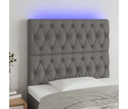 Led-Voodipeats, Tumehall, 90X7X118/128 cm Kangas