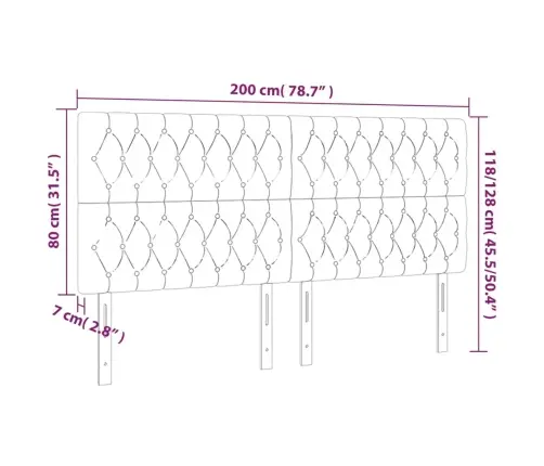 Led-Voodipeats, Helehall, 200X7X118/128 cm Kangas Led-Voodipeats, Helehall, 200X7X118/128 cm Kangas