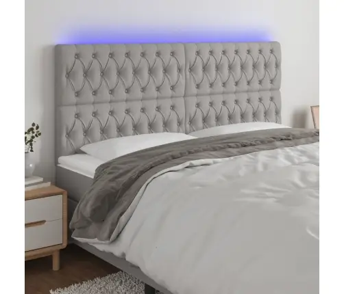 Led-Voodipeats, Helehall, 200X7X118/128 cm Kangas Led-Voodipeats, Helehall, 200X7X118/128 cm Kangas