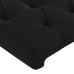 Led-Voodipeats, Must, 100X7X118/128 cm Samet