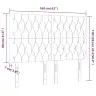Gultas Galvgalis Ar Led, 160X7X118/128 Cm, Melns Samts Vidaxl