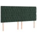 Led-Voodipeats, Tumeroheline, 200X7X118/128 cm Samet