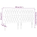 Led-Voodipeats, Tumeroheline, 200X7X118/128 cm Samet