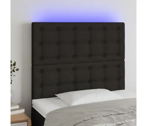 Led-Voodipeats, Must, 80X5X118/128 cm Kangas