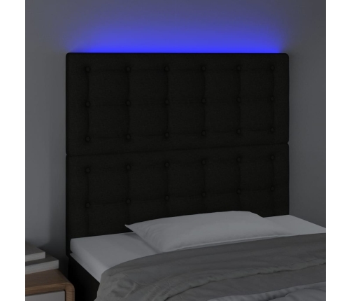 Led-Voodipeats, Must, 100X5X118/128 cm Kangas