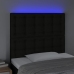 Led-Voodipeats, Must, 100X5X118/128 cm Kangas