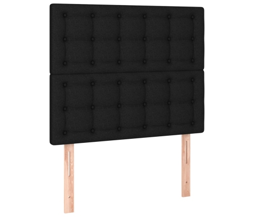 Led-Voodipeats, Must, 100X5X118/128 cm Kangas