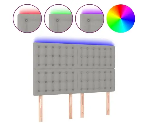 Led-Voodipeats, Helehall, 144X5X118/128 cm Kangas