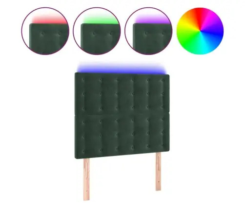 Led-Voodipeats, Tumeroheline, 100X5X118/128 cm Samet