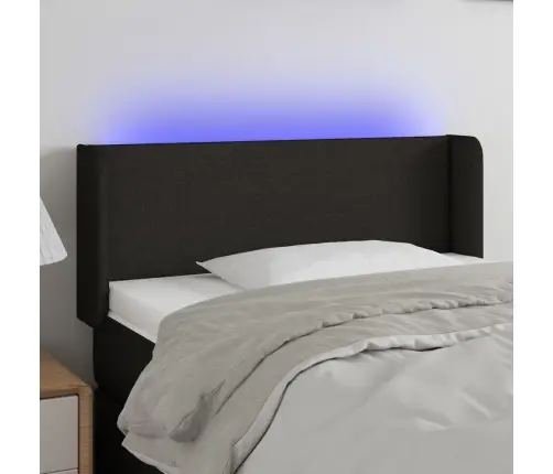 Led-Voodipeats, Must, 83X16X78/88 cm Kangas