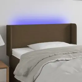 Led-Voodipeats, Tumepruun, 103X16X78/88 cm Kangas