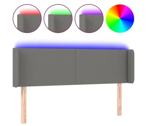 Led-Voodipeats, Tumehall, 147X16X78/88 cm Kangas