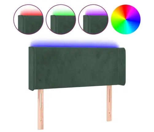 Led-Voodipeats, Tumeroheline, 83X16X78/88 cm Samet