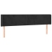 Gultas Galvgalis Ar Led, 183X16X78/88 Cm, Melns Samts Vidaxl