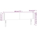 Gultas Galvgalis Ar Led, 183X16X78/88 Cm, Melns Samts Vidaxl