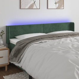 Led-Voodipeats, Tumeroheline, 183X16X78/88 cm Samet