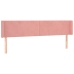Led-Voodipeats, Roosa, 183X16X78/88 cm Samet