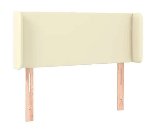 Led-Voodipeats, Kreemjas, 103X16X78/88 cm Kunstnahk