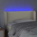 Gultas Galvgalis Ar Led, 103X16X78/88 Cm, Krēmkrāsas Vidaxl