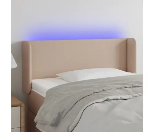 Galvūgalis Su Led,Kapučino Spalvos, 103X16X78/88Cm