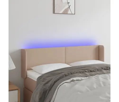 Galvūgalis Su Led,Kapučino Spalvos, 147X16X78/88Cm