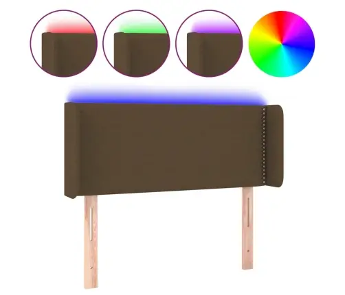 Galvūgalis Su Led, Tamsiai Rudos Spalvos, 93X16X78/88Cm